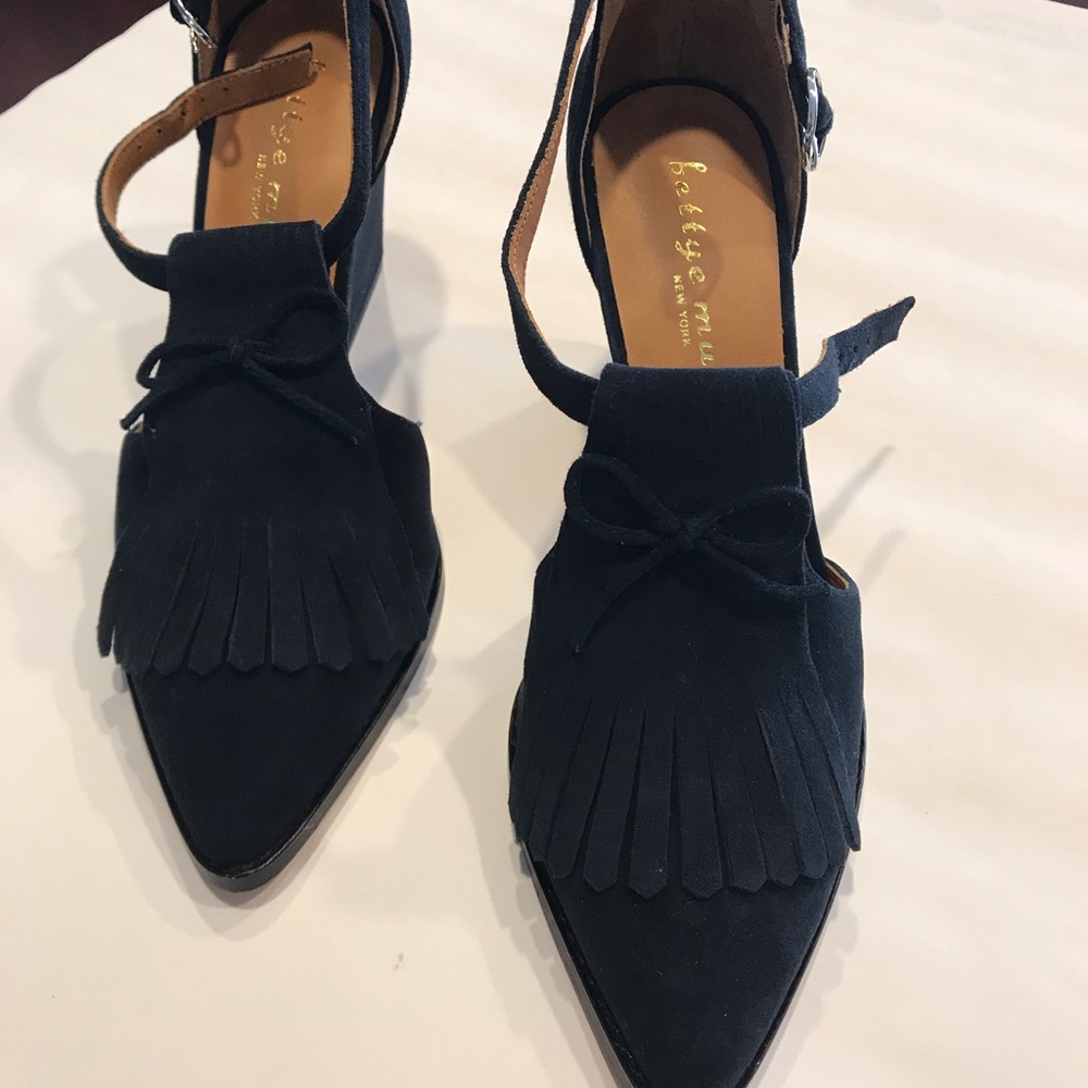 Bettye Muller Navy Suede